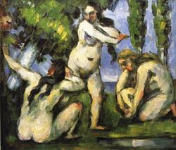 Three Bathers, Paul Cezanne